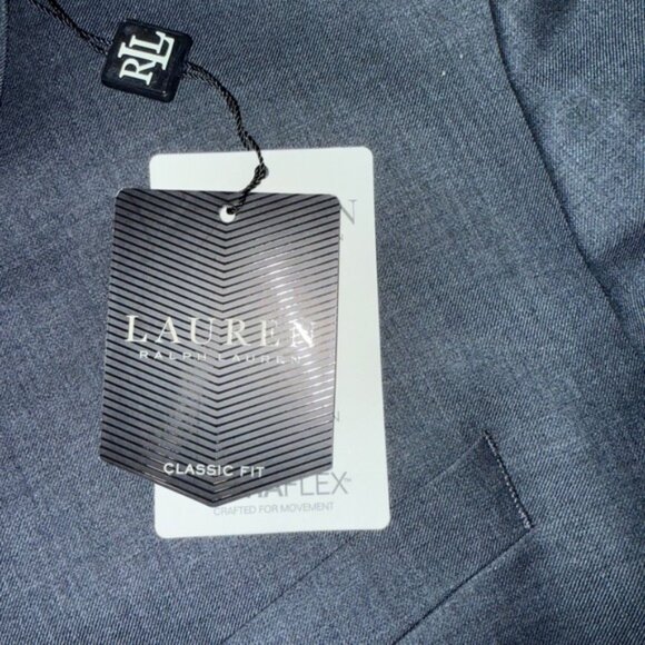 Lauren Ralph Lauren Classic Fit Flex Suit Jacket Charcoal Solid 56 Long career - Picture 5 of 9